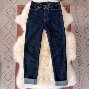 Domino “Haiku” High Waisted Dark Wash Skinny Jeans. SZ 26.